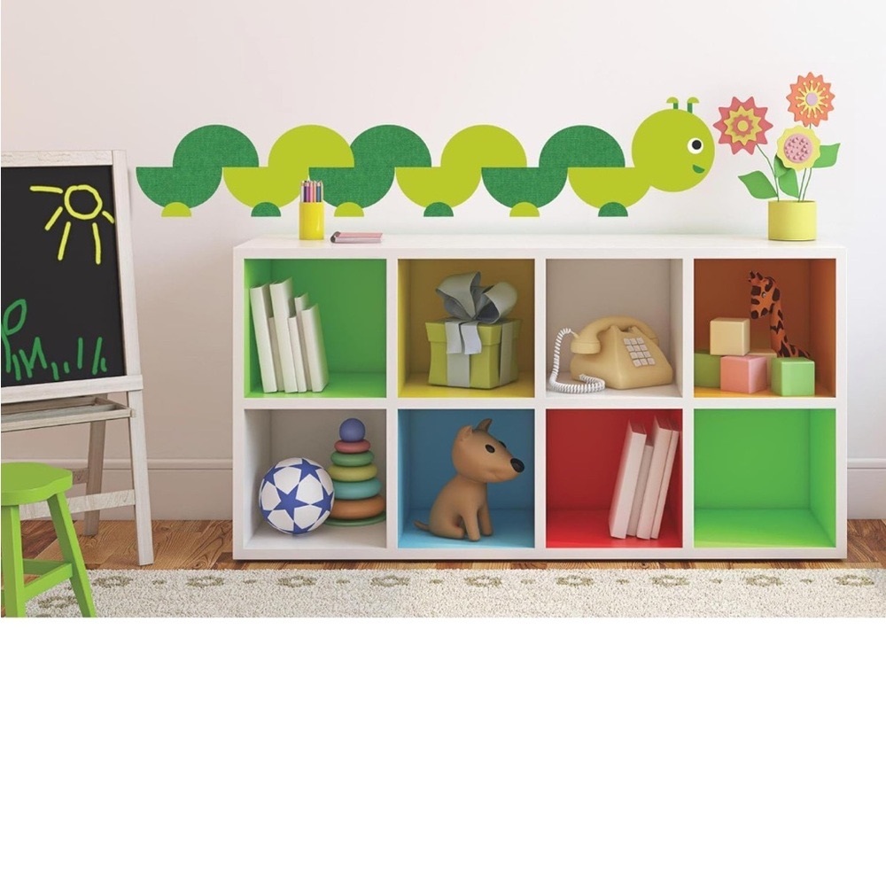 Bookworm Green Insect Wall Decal - Picture 6 of 6